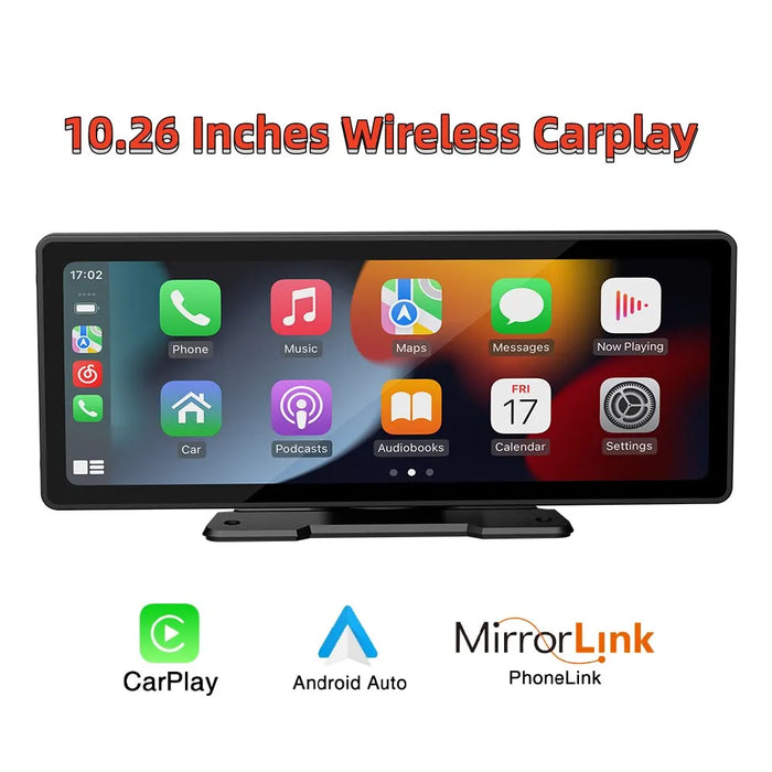 Nova | Universele 10,26” Scherm Autoradio | WiFi Video Player Carplay Scherm Voor Apple of Android