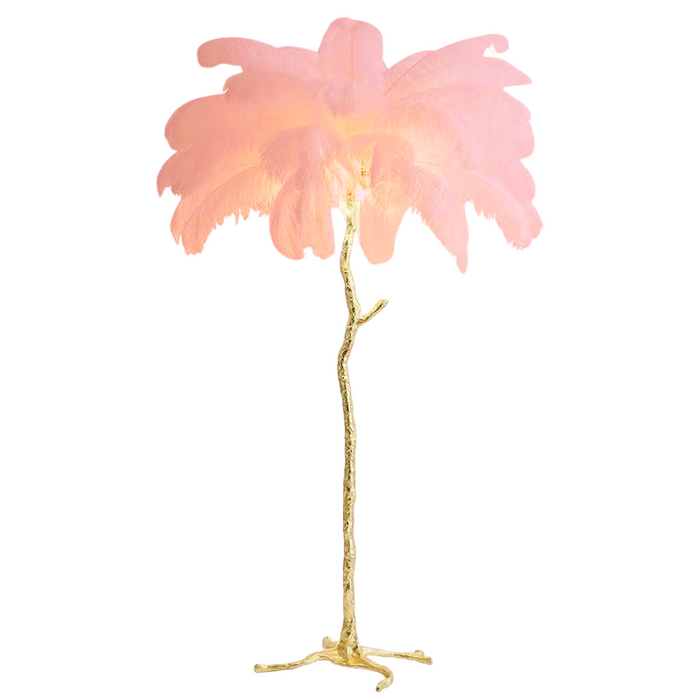 NORDIC | Struisvogel Veren Vloerlamp | Scandinavische Elegantie voor Jouw Woonruimte