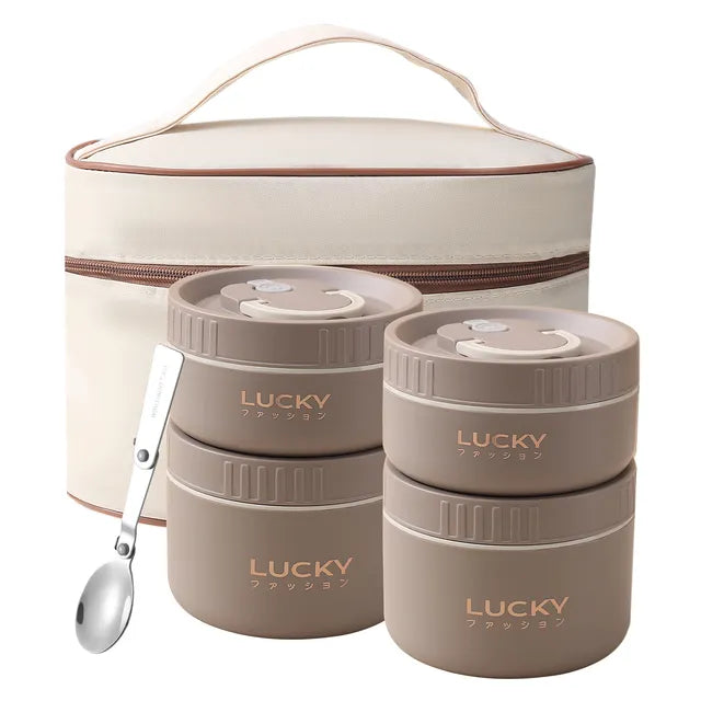 EetJoy | Bento Lunchbox Set | Houdt je eten warm | Duurzaam en stijlvol