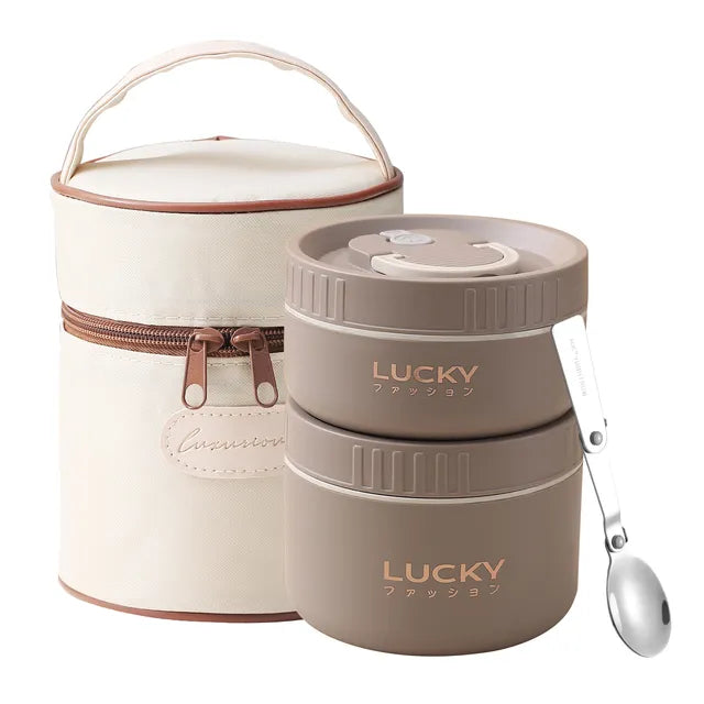 EetJoy | Bento Lunchbox Set | Houdt je eten warm | Duurzaam en stijlvol
