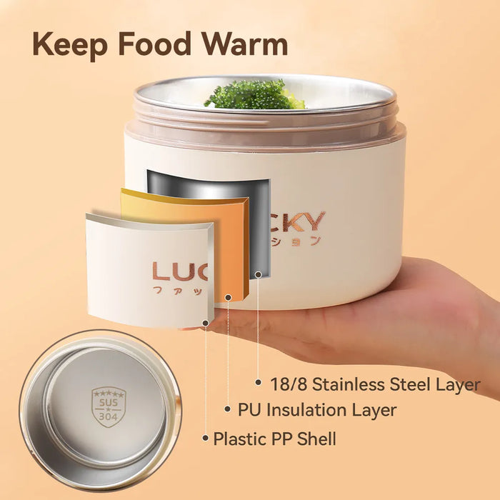 EetJoy | Bento Lunchbox Set | Houdt je eten warm | Duurzaam en stijlvol