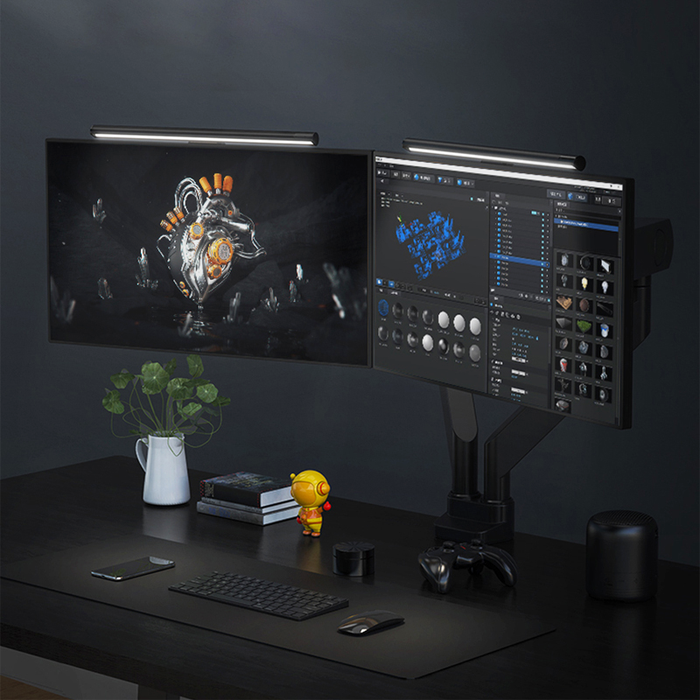 Slimme verlichting - Draadloze monitor lichtbalk voor optimale werkruimte verlichting