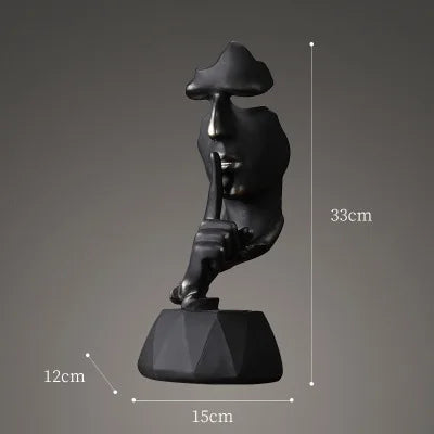 HandArt | Elegantie Sculptuur Miniatuur Figuur | Kunstzinnige Huisdecoratie
