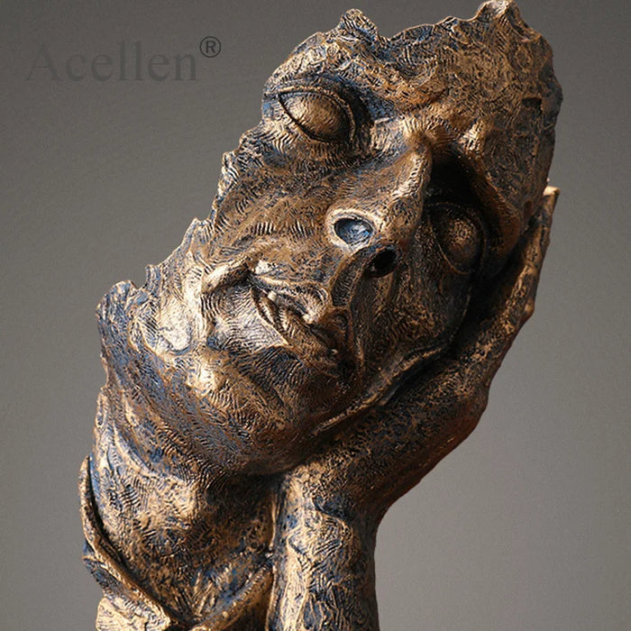 HandArt | Elegantie Sculptuur Miniatuur Figuur | Kunstzinnige Huisdecoratie