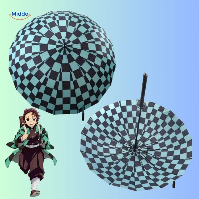 Zenitsu - Stijlvolle UV-blokkerende animeparaplu met Demon Slayer-design Finn Brands