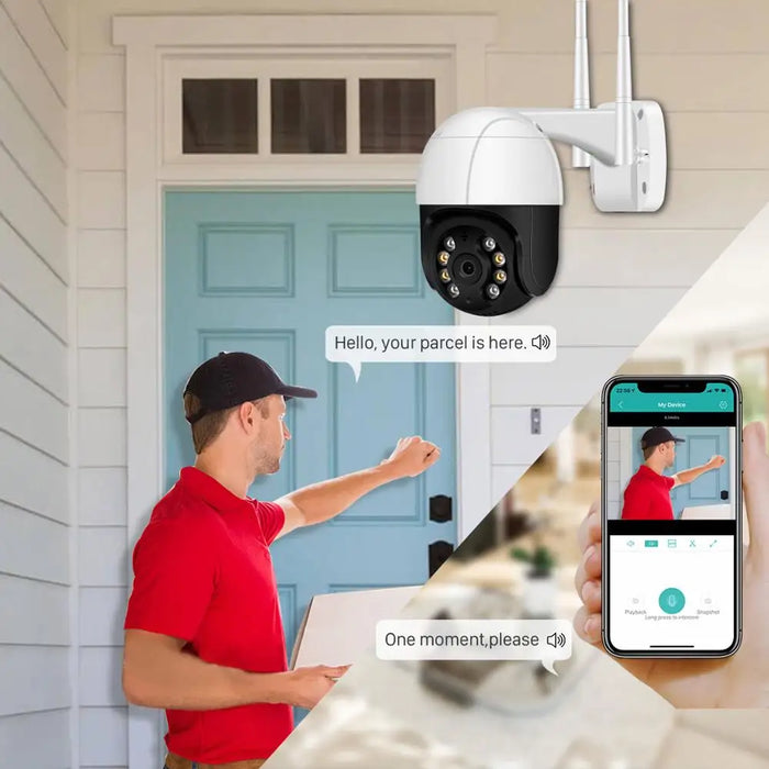 WatchGuardCam | 8MP WiFi Camera met Politiealarmlicht | Intelligente Beveiliging
