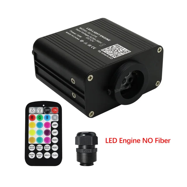StarLume | 16W Twinkle RGBW Fiber Optic Light Set met Bluetooth-APP