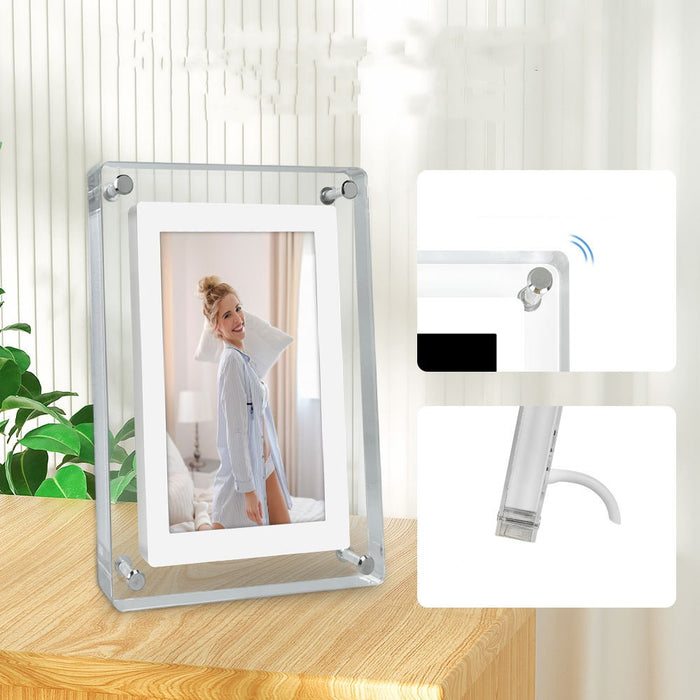 GlimView | Digitale Fotolijst | Heldere Acryl Display | Levendige Herinneringen