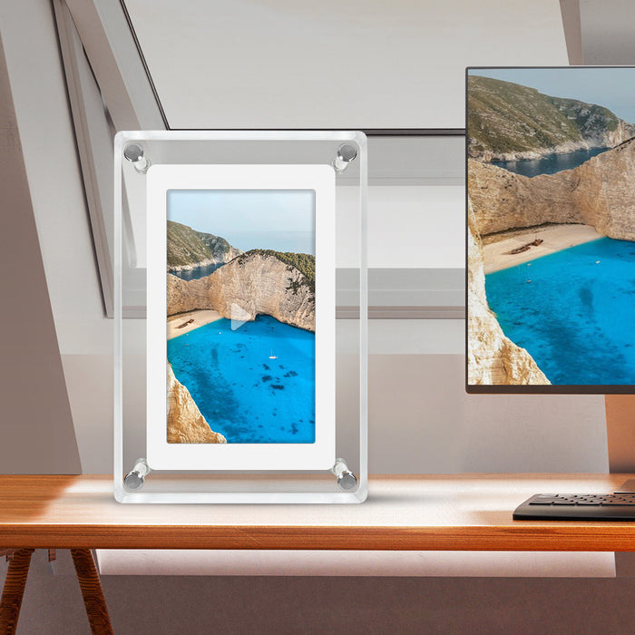 GlimView | Digitale Fotolijst | Heldere Acryl Display | Levendige Herinneringen