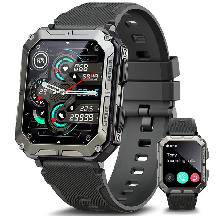 FitPulse | Sport Smartwatch Bluetooth Bellen | Waterdicht, Fotograferen, Hartslagmeting | Stijlvol en Functioneel