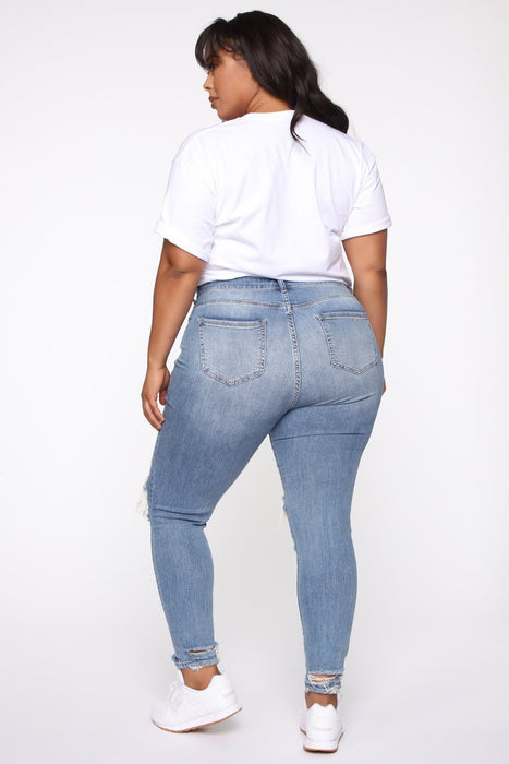BRANDY | Trendy Stretch Ripped Damesjeans | Modieuze Jeans