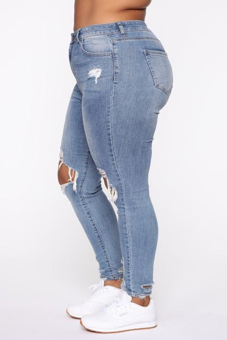 BRANDY | Trendy Stretch Ripped Damesjeans | Modieuze Jeans