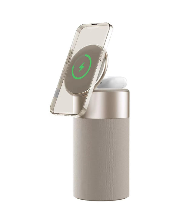 LUXBLEND | Draadloze Oplader, Bluetooth Speaker & Touch Lamp | Stijlvol Gemak voor Thuis en Kantoor
