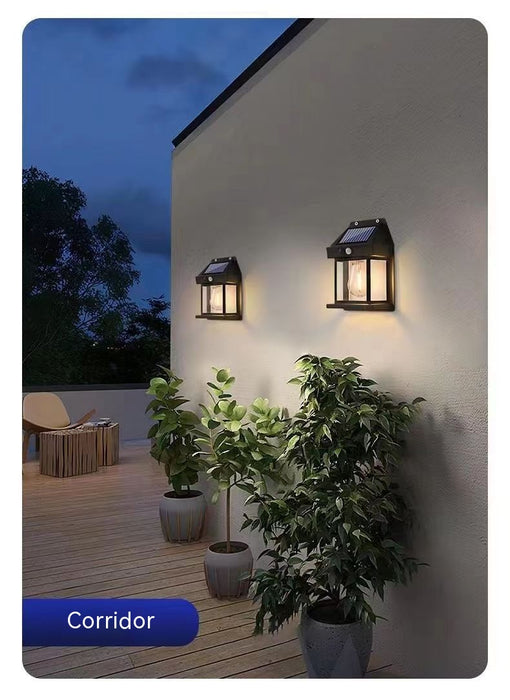 SOLARIS | Outdoor Solar Waterdichte  Tuin Wandlamp | Trendy Zonne-energie Lamp