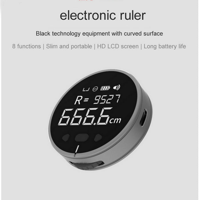 MeasuraTeck | Elektronische Meetliniaal | Hoge Precisie LCD-display | Draagbaar en Lichtgewicht
