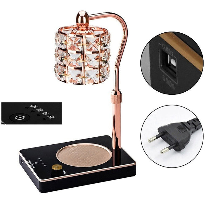 ZenFlame | Aromatherapie Wax Smeltlamp | Verstelbaar | Sfeervol Licht | Ontspanning