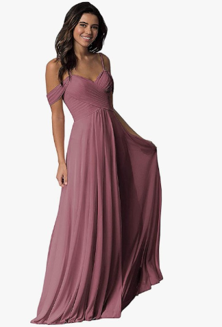 Nele | Elegante Off Shoulder Jurk | Bruidsmeisjes Jurk | Elegante Avondjurk | Maxi Dress