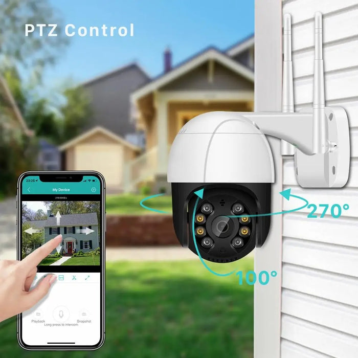 WatchGuardCam | 8MP WiFi Camera met Politiealarmlicht | Intelligente Beveiliging