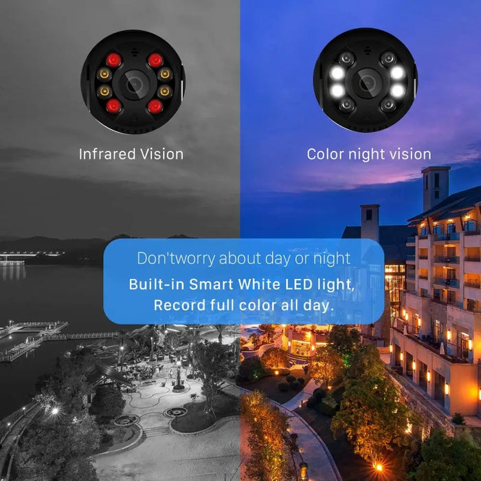 WatchGuardCam | 8MP WiFi Camera met Politiealarmlicht | Intelligente Beveiliging