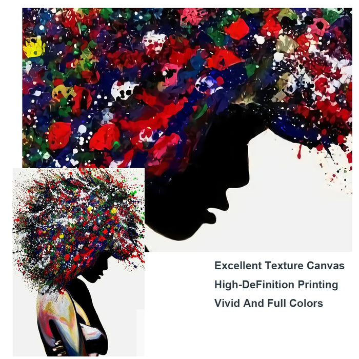 EMPOWERED | Graffiti Art op Canvas - Zwarte Vrouwen in Kunst | Verrijk je Leefruimte met Inspirerende Afrikaanse Kunst