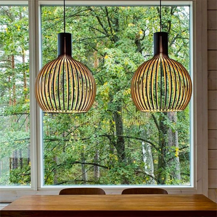 NATURALUXE | Handgemaakte Houten Designlamp | Verfijnde Natuurlijke Elegantie