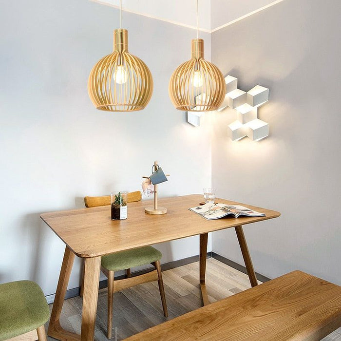 NATURALUXE | Handgemaakte Houten Designlamp | Verfijnde Natuurlijke Elegantie