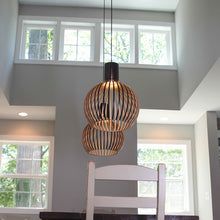 NATURALUXE | Handgemaakte Houten Designlamp | Verfijnde Natuurlijke Elegantie