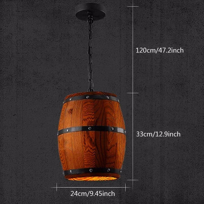 BarrelLight | Stylish Designer's Wooden Barrel Art Pendant Lights Lamps | Unieke houten hanglampen