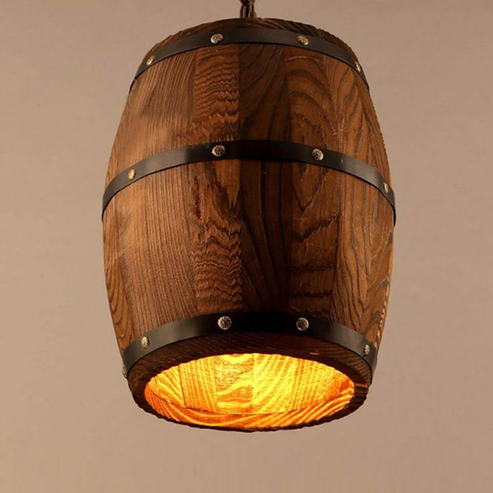 BarrelLight | Stylish Designer's Wooden Barrel Art Pendant Lights Lamps | Unieke houten hanglampen