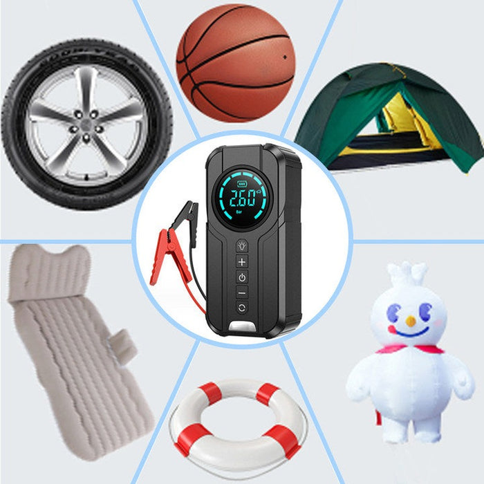 CarKit Expert - Multifunctionele jumpstarter en luchtcompressor voor noodgevallen