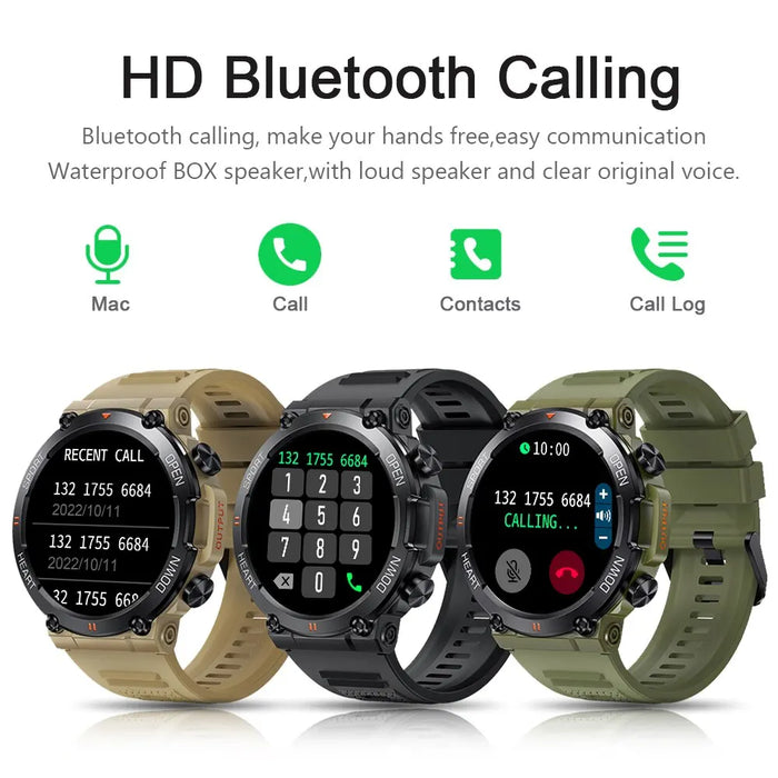 VICTOR | 1.39 Inch HD Bluetooth Smartwatch | Sport Fitness Tracker, Hartslagmonitor