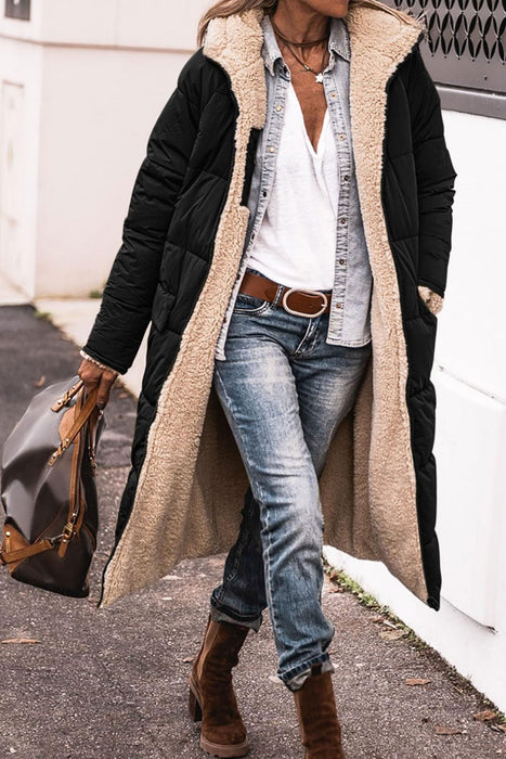 VELVETWARM | Zachte fluwelen winterjas | Dames gevoerde jas met capuchon