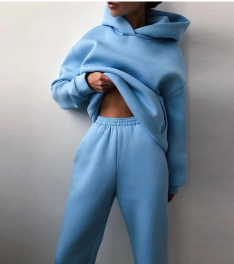 AVA | Comfortabele Casual Hooded Sweater Tweedelige Set