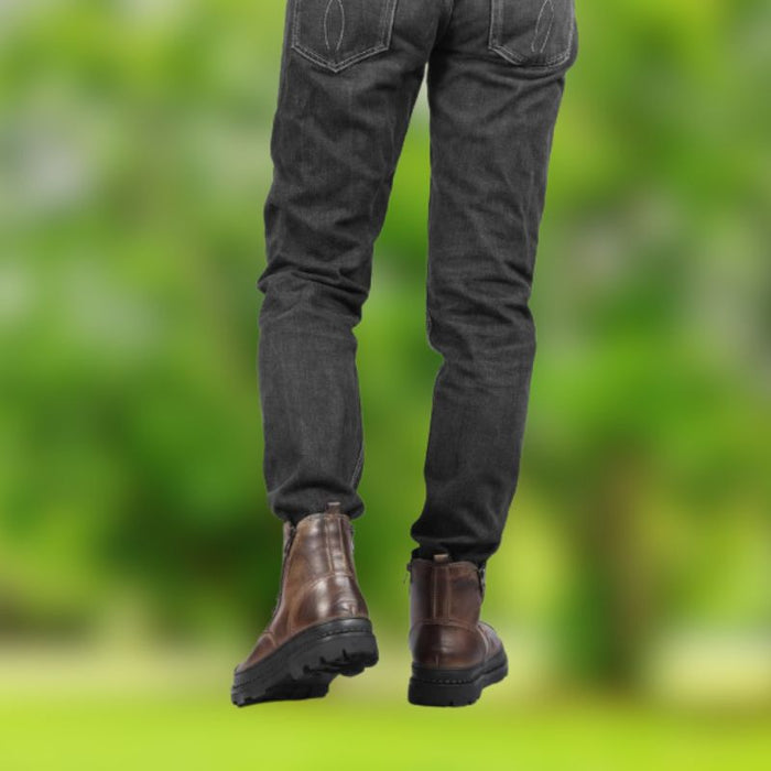 JOHAN | Handcrafted Retro Leather Winter Boots | Natuurlijke Koe Lederen Winterlaarzen