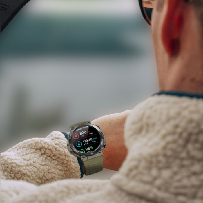 VICTOR | 1.39 Inch HD Bluetooth Smartwatch | Sport Fitness Tracker, Hartslagmonitor