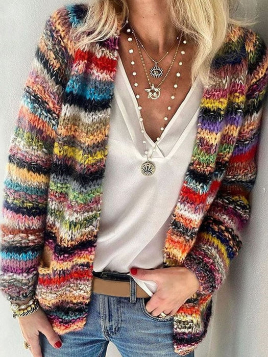 WINTERGLOED | Gebreid Kleurrijk Vest | Trendy Warmte voor Elke Dag