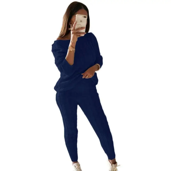 LOÏS | Trendy Tweedelige Vrouwen Outfit - Herfst-Winter Gebreide Set
