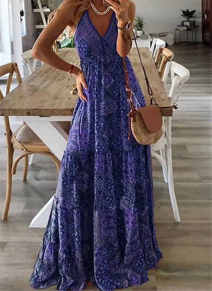 ZARA Zomerse Bloemen Maxi Jurk Comfortabele en Stijlvolle Boho Jurk Finn Brands