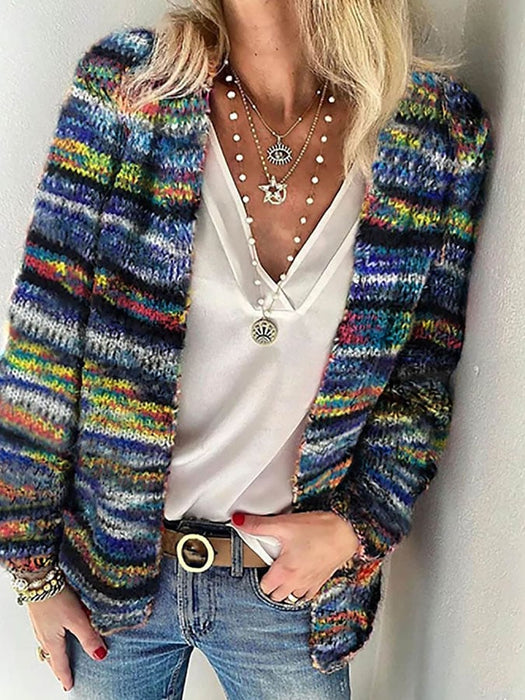 WINTERGLOED | Gebreid Kleurrijk Vest | Trendy Warmte voor Elke Dag