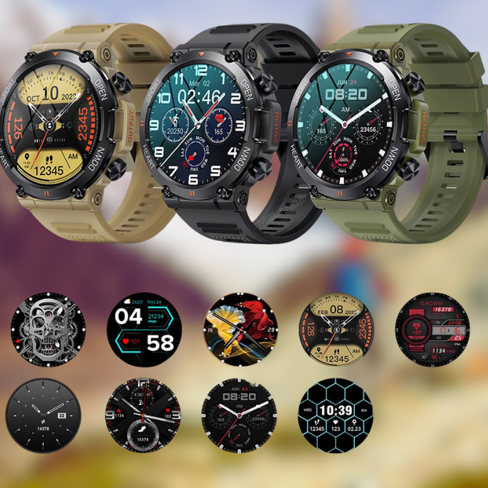 VICTOR | 1.39 Inch HD Bluetooth Smartwatch | Sport Fitness Tracker, Hartslagmonitor