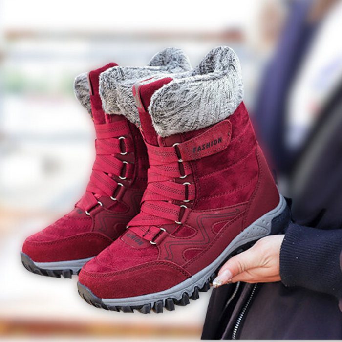 LOTTIE | Stijlvolle Dames Winterlaarzen | Waterdichte Sneeuwlaarzen Warme