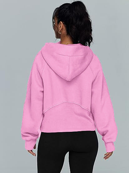 COSY ZIP | Warme Hoodies met Rits en Zak - Comfortabele Sportieve Dames Truien voor Winter en Herfst Outfits