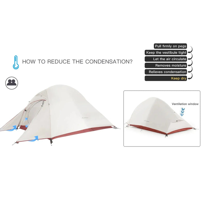 WILDQUESTHAVEN | De Droom Van Backpackers | Ultralichte 20D nylon kampeertent | Waterdicht
