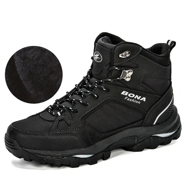 ROSCOE | Hoogpolige Winterlaarzenvansuède | Warme Pluche Snowboots