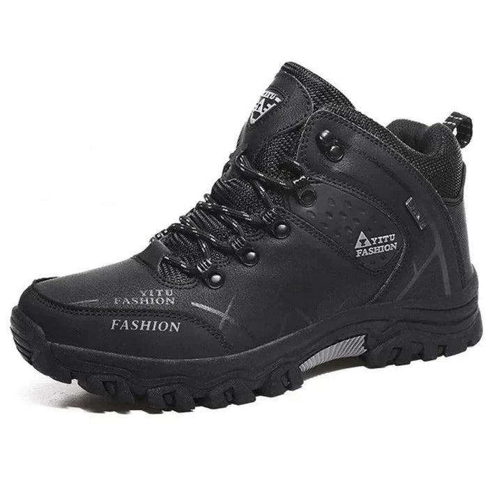 HIRAM | Winter Waterdichte Lederen Laarzen | Super Warme Herenlaarzen voor Outdoor Wandelen