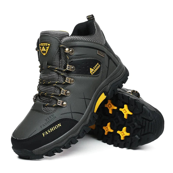 HIRAM | Winter Waterdichte Lederen Laarzen | Super Warme Herenlaarzen voor Outdoor Wandelen