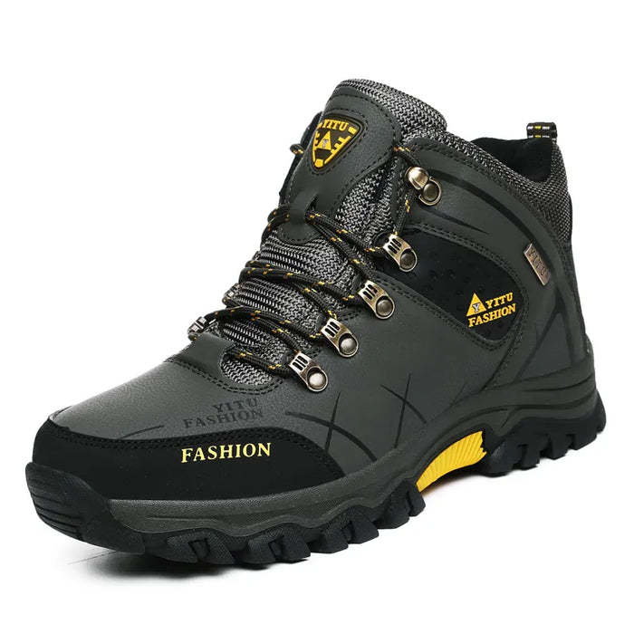 HIRAM | Winter Waterdichte Lederen Laarzen | Super Warme Herenlaarzen voor Outdoor Wandelen
