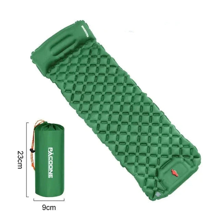 VENTURELOFT | Ultralicht kampeerluchtmatras met ingebouwde opblaaspomp | Comfort ontmoet gemak!