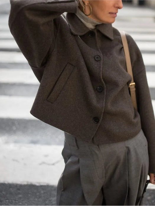 AURORA | Stijlvolle Trend: Cropped Coat voor Dames in de Herfst en Winter
