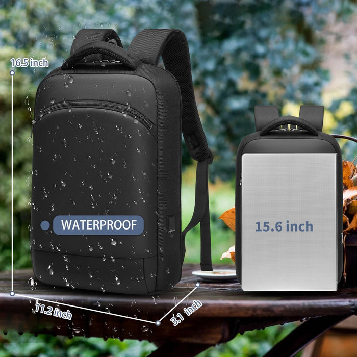 HARRY | Stijlvolle Zakelijke Waterdichte 15.6" Laptoprugzak voor Heren